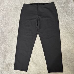 Eileen Fisher Womens Ponte Pants XL Dark Gray Pull On Stretch Washable  Workwear